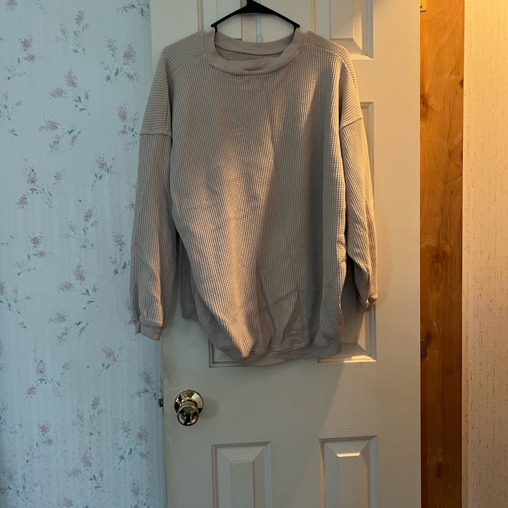 Aerie Light Purple Waffle Knit Top